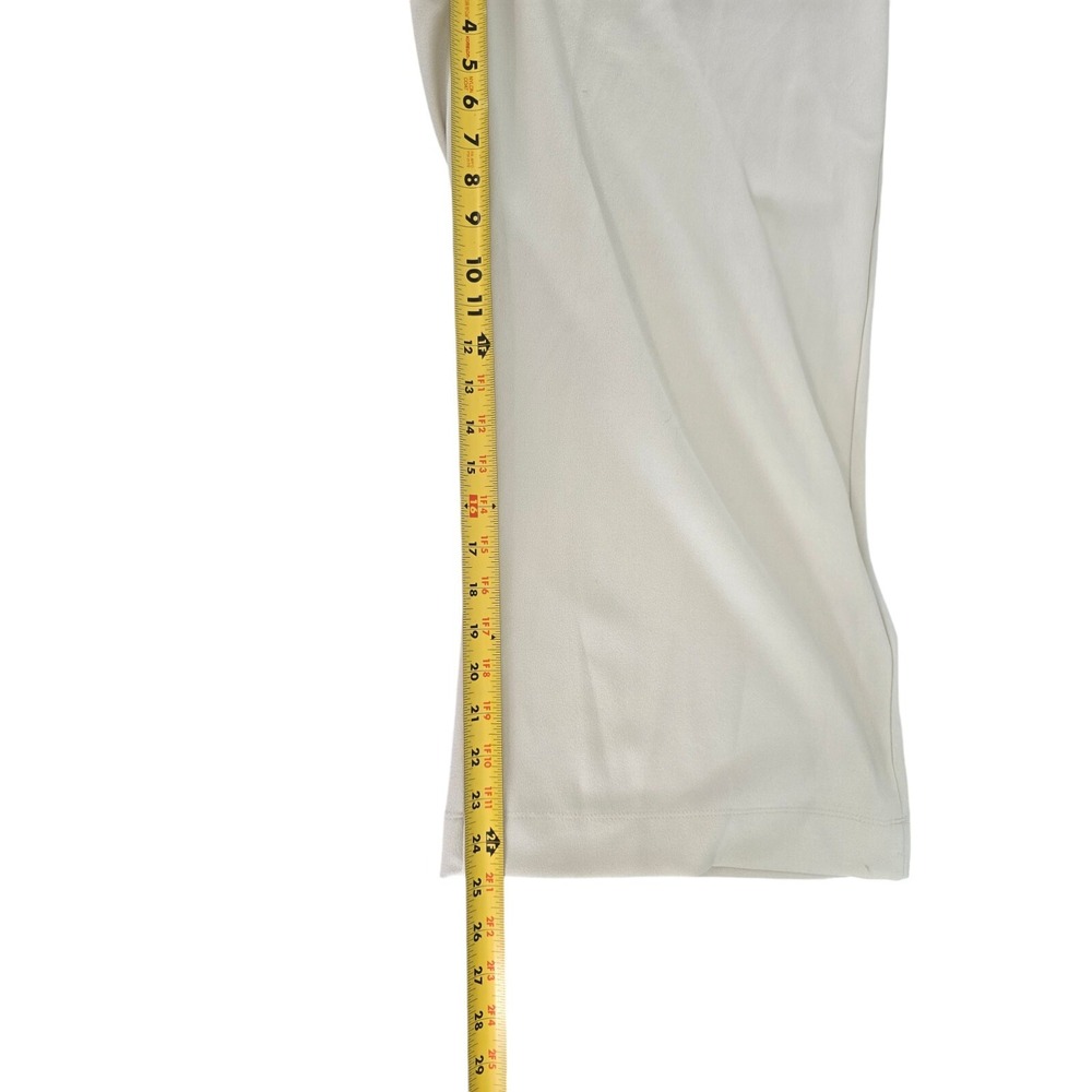 Tommy Hilfiger Womens‎ Button Front Jumpsuit Size 14 Ivory Wide Leg Cropped Work - Picture 11 of 11